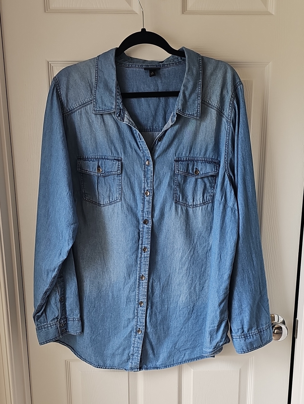 torrid Light Blue Denim Shirt